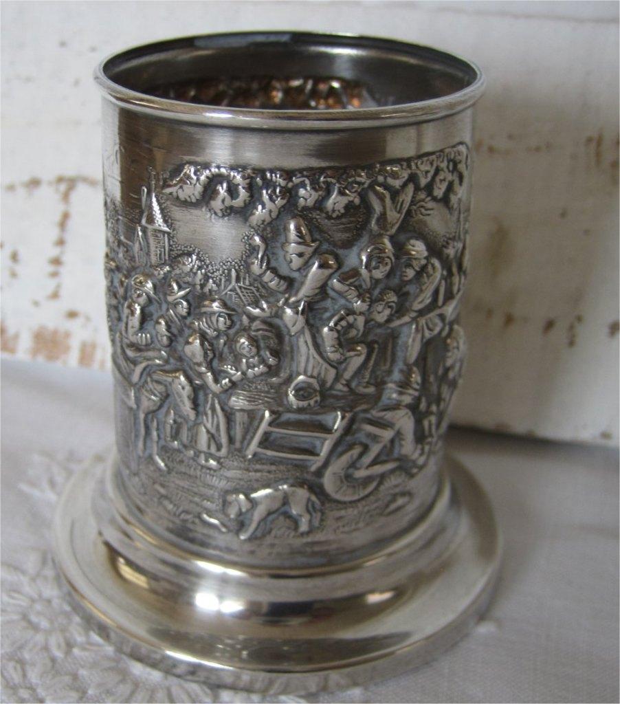 Lepelvaasje Oud-Hollandse voorstelling (Douwe Egberts), Ophalen of Verzenden