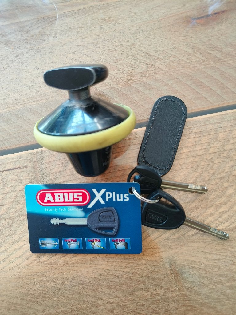 ABUS Granit Victory X-Plus 68 Yellow Half Schijfslot, Ophalen of Verzenden, Gebruikt