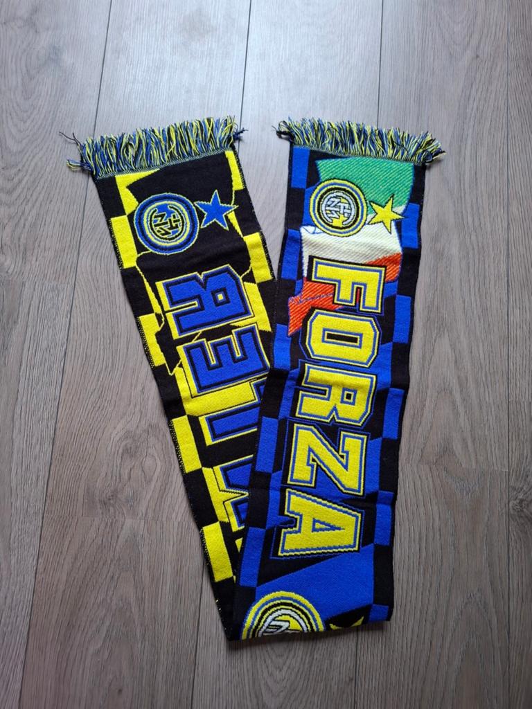 Voetbal sjaal Forza Inter, Ophalen of Verzenden, Zo goed als nieuw, Buitenlandse clubs, Vaantje of Sjaal