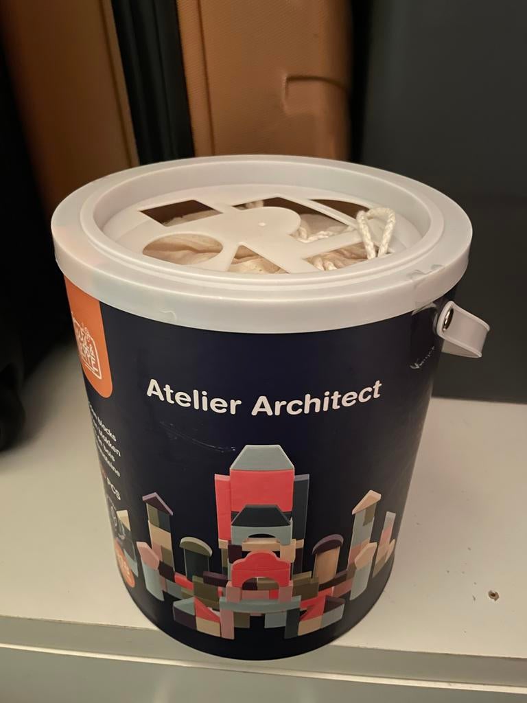 Atelier Architect Houten Bouwblokken - 100 Stuks, Ophalen of Verzenden, Zo goed als nieuw, Overige merken