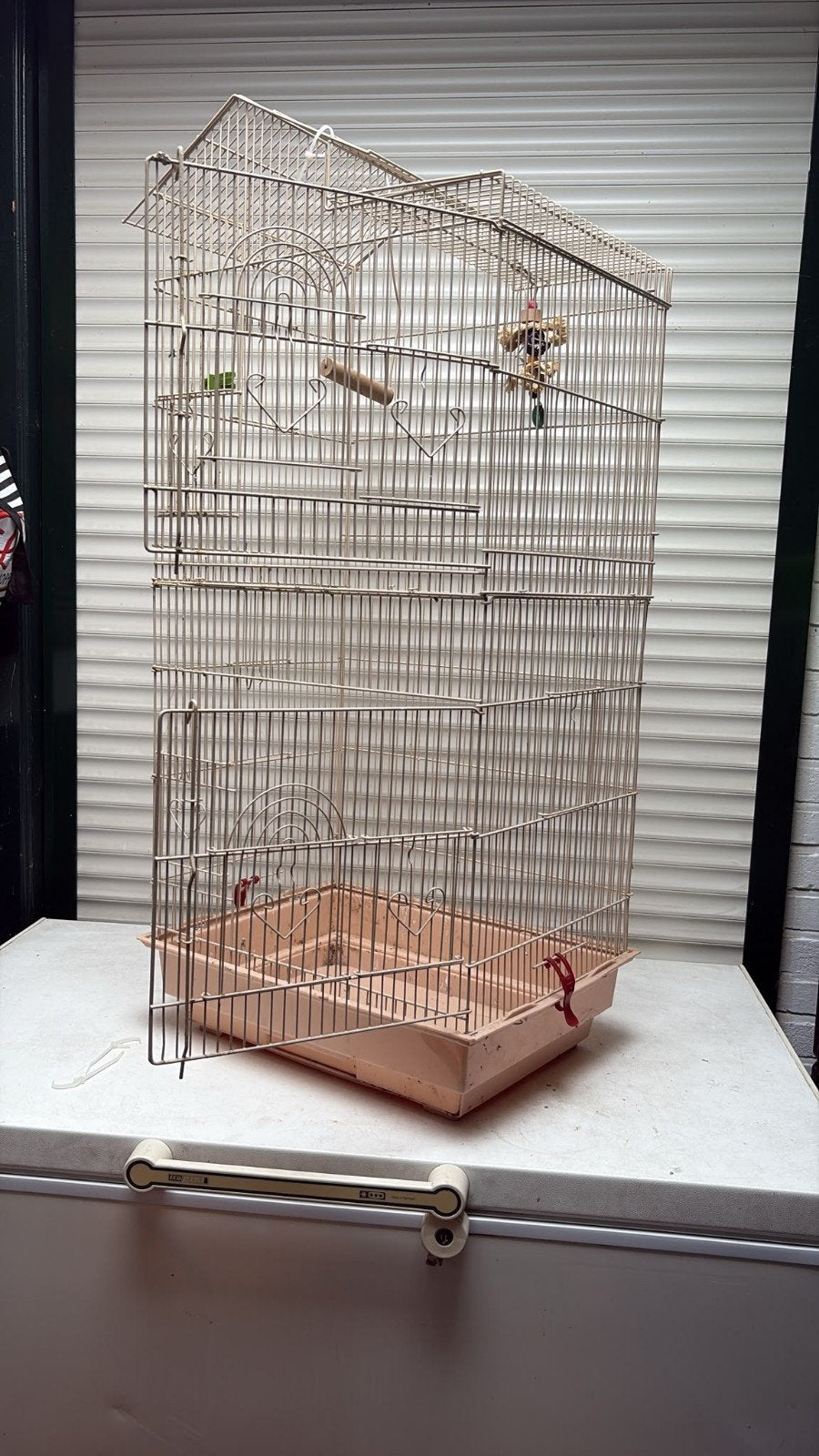 43*33*86 vogelkooi, Ophalen