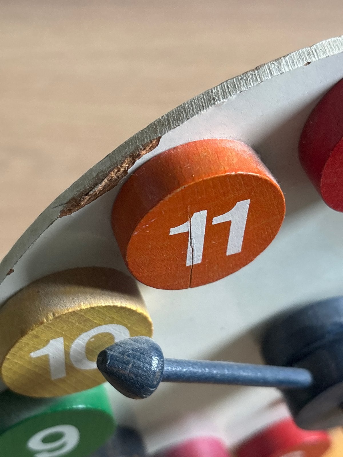 Vintage SIO Houten Leerklok - Educatief Speelgoed, Ophalen of Verzenden
