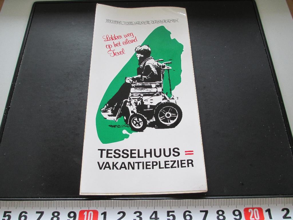 sticker Stichtining TEXEL vakantie gehandicapten TESSELHUUS, Verzamelen, Ophalen, Zo goed als nieuw