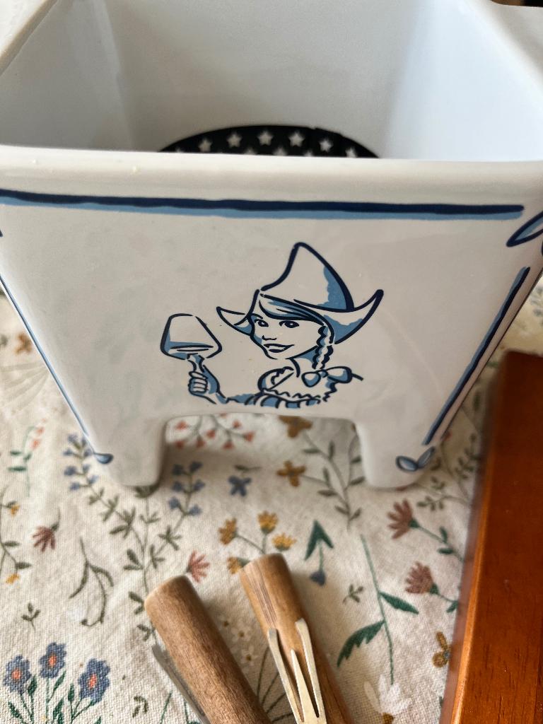 Kaasfondue set 2-4 personen, Witgoed en Apparatuur, Fonduesets, Ophalen of Verzenden, Brander, Fondueset