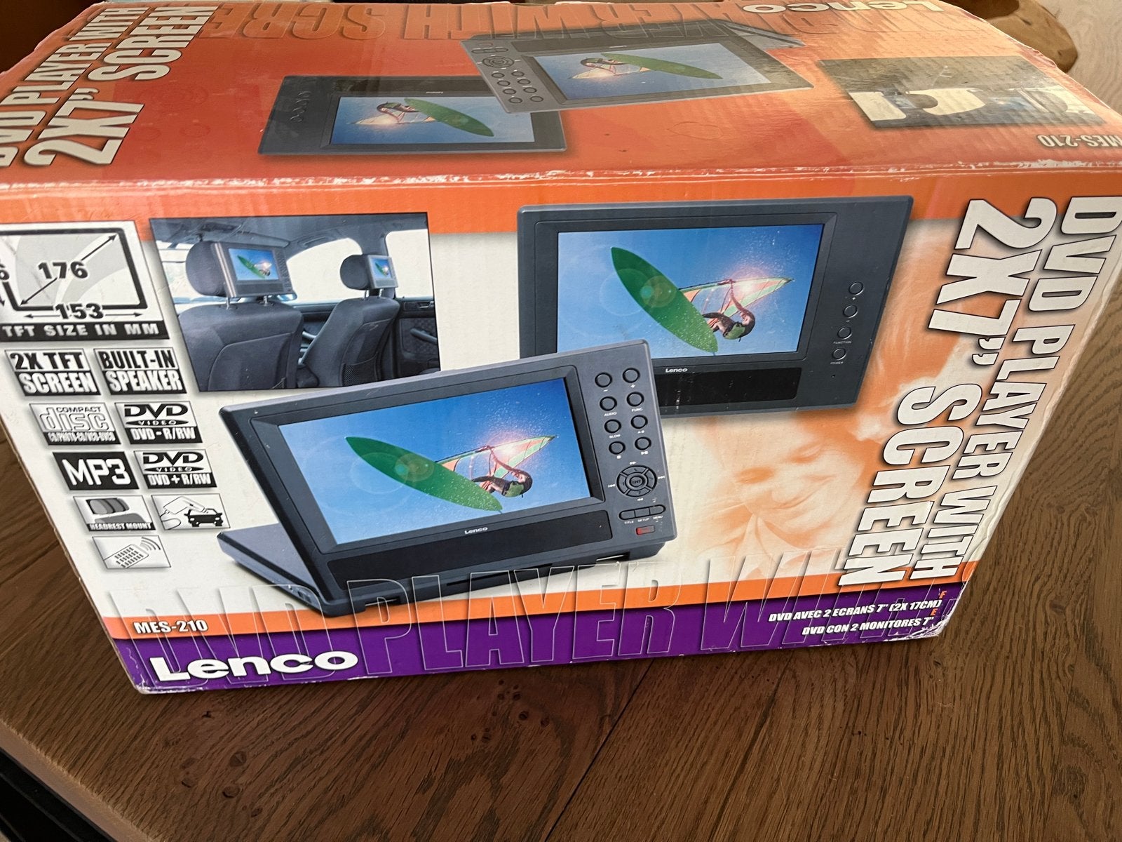 Lenco DVD Speler MES-210 met 2x 7" scherm - Nieuw in doos, Draagbaar, Nieuw, Ophalen of Verzenden, Overige merken