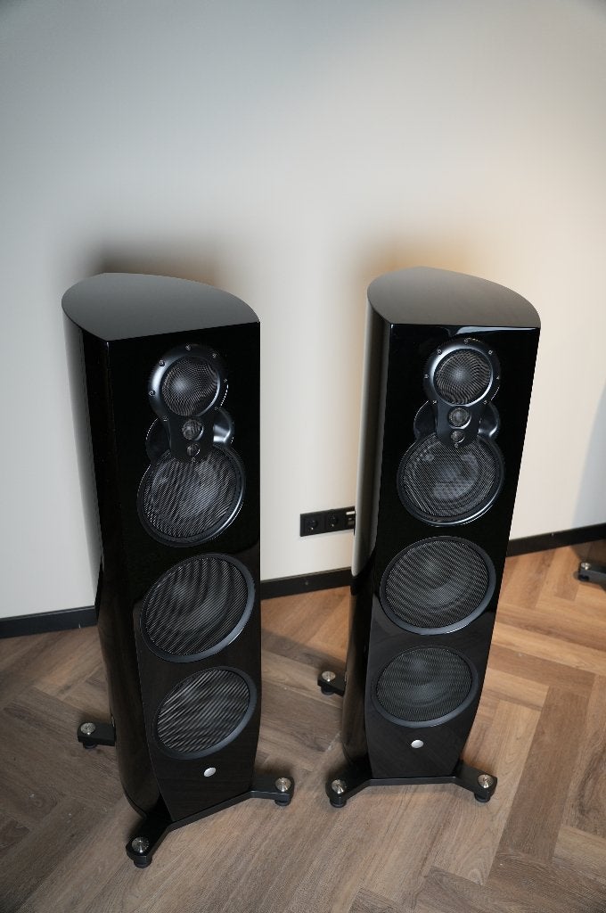 Linn Klimax 350B Organik Exakt speakers, High-gloss Piano Bl, Vloerstaande luidspreker, Gebruikt, Ophalen of Verzenden, 150 watt of meer