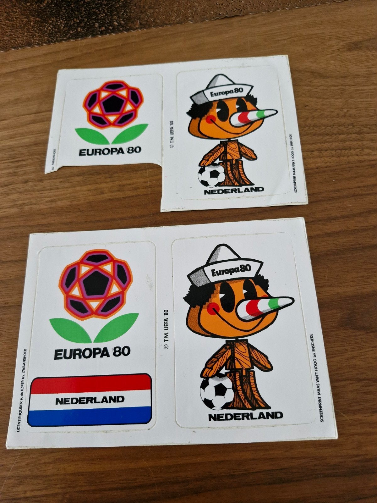 G 122 Vintage Europa 80 Voetbal Stickers - Nederland, Verzamelen, Ophalen of Verzenden, Zo goed als nieuw, Sport