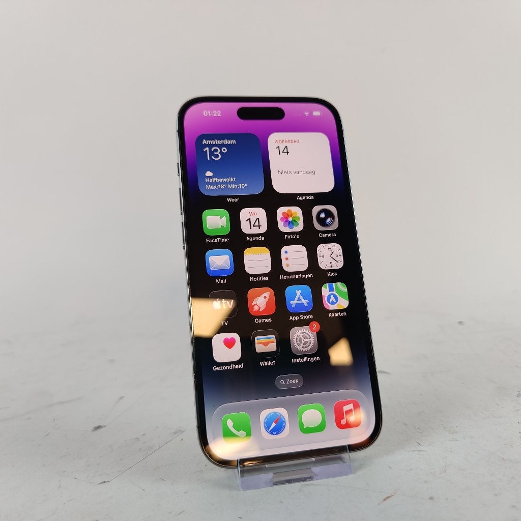 Apple iPhone 14 Pro 128gb 83% || Nu voor €429.99!, 83 %, Zwart, Ophalen of Verzenden, Zo goed als nieuw