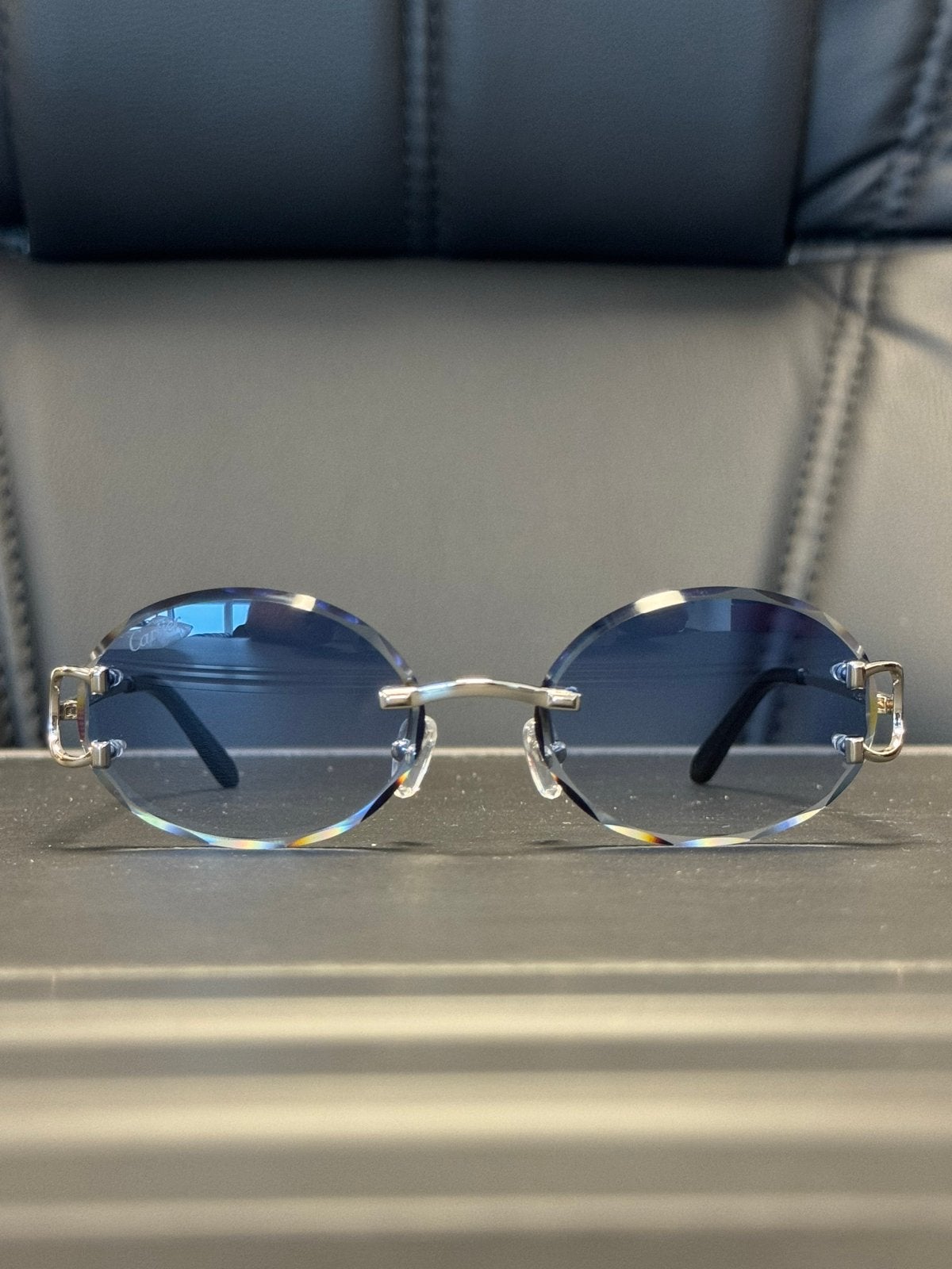 Cartier Zonnebril - Blauw getinte glazen, Overige merken, Zonnebril, Blauw, Ophalen of Verzenden