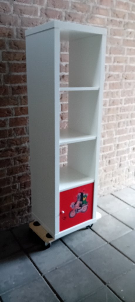 IKEA Kallax 4 vakken kast wit met inzet, Ophalen, Minder dan 50 cm, 100 tot 150 cm, Modern