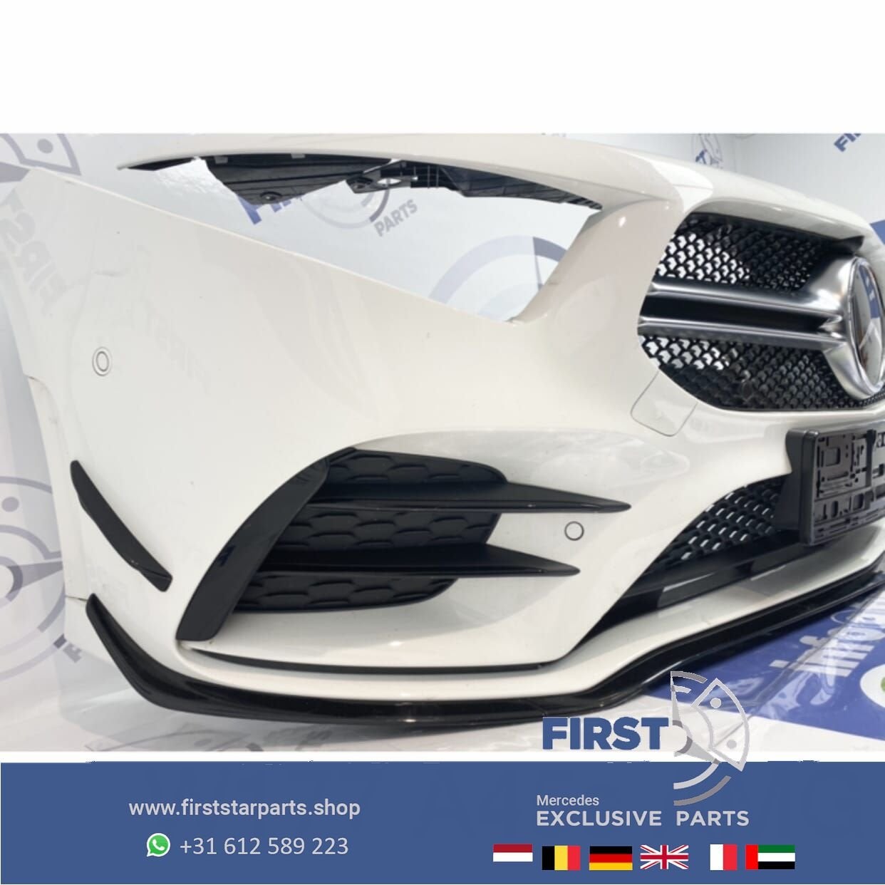 W177 V177 A KLASSE SEDAN 2021 A35 AMG VOORBUMPER WIT AERO PE, Gebruikt, -, Voor, Ophalen of Verzenden