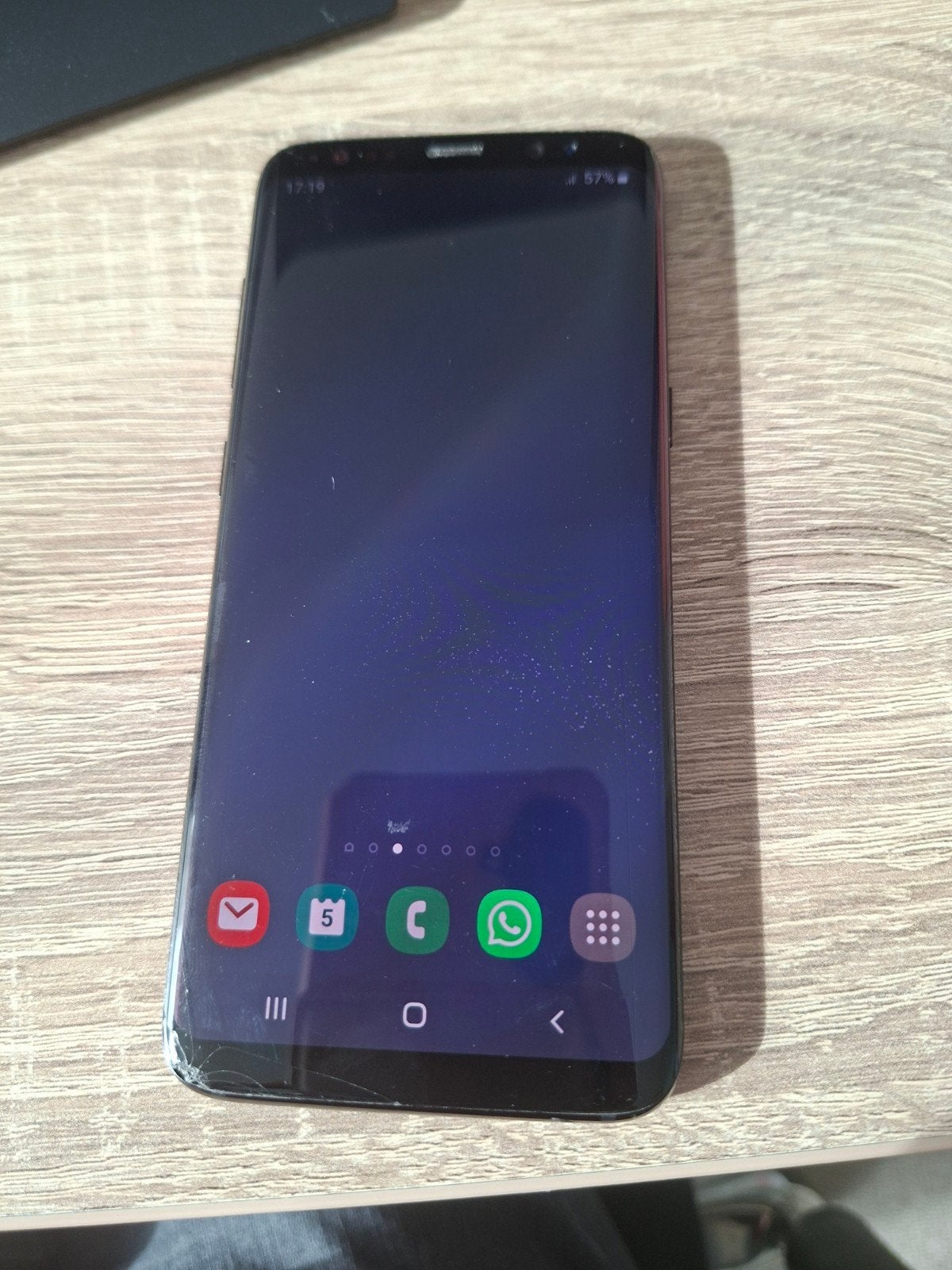 Samsung S8 met kleine beschadiging, 64 GB, Ophalen, Gebruikt, Zwart
