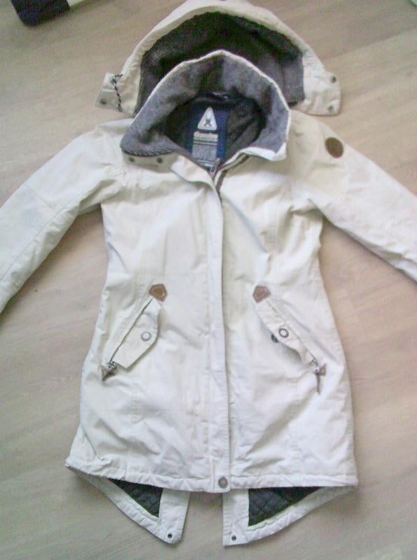 Gaastra creme kleurige Parka maat L, Kleding | Dames, Jassen | Winter, Verzenden, Maat 42/44 (L), Gedragen, Overige kleuren