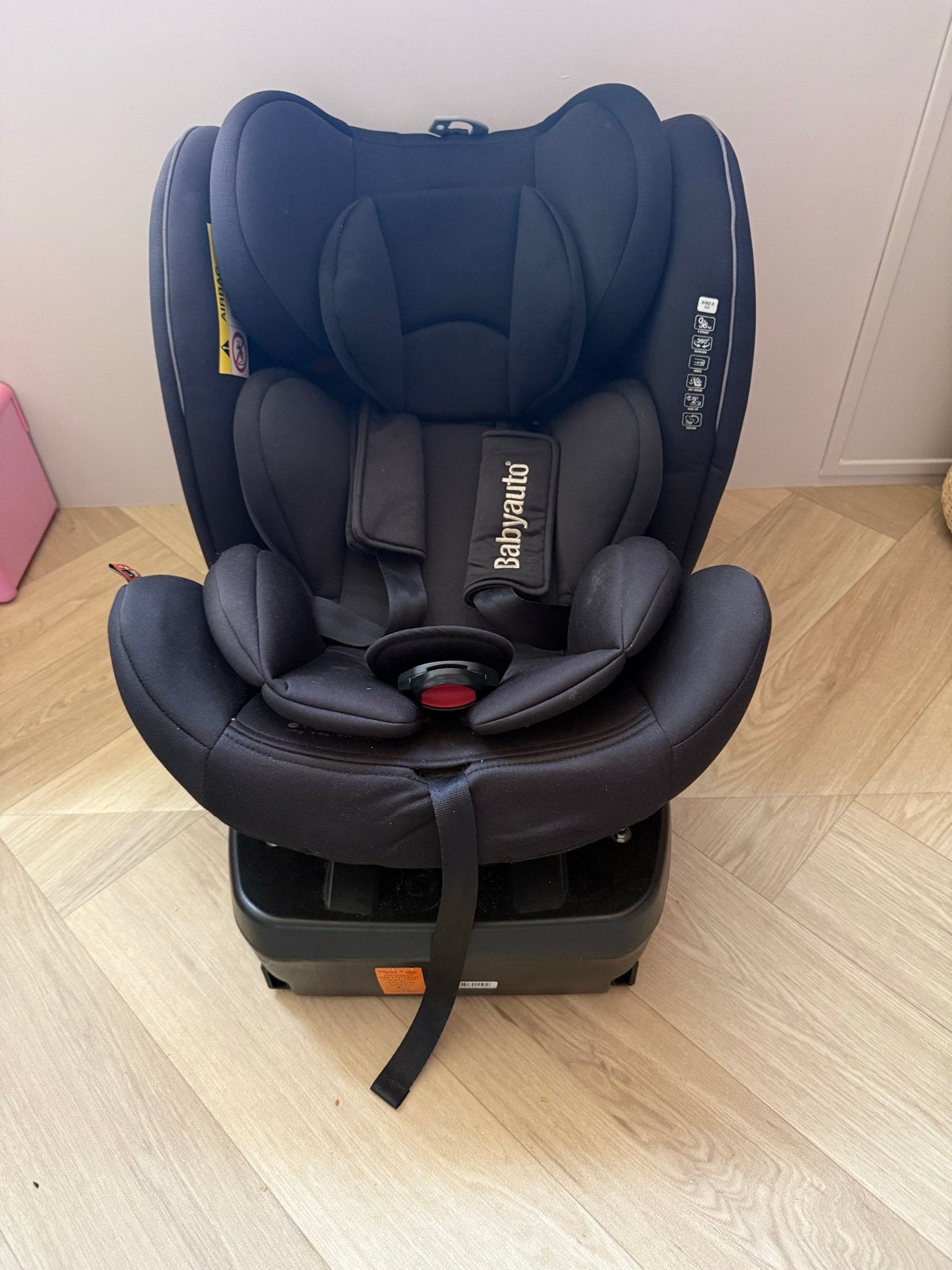 Babyauto autostoel 1-4 jaar, 360 graden draaibaar, Isofix, Kinderen en Baby's, Autostoeltjes, Gebruikt, 0 t/m 18 kg, Verstelbare rugleuning