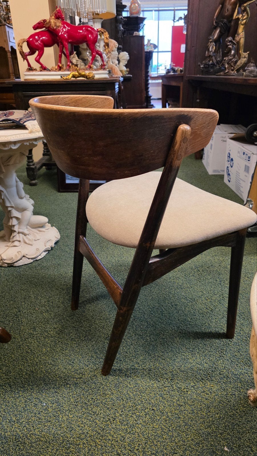 Deense vintage stoel, Antiek en Kunst, Ophalen
