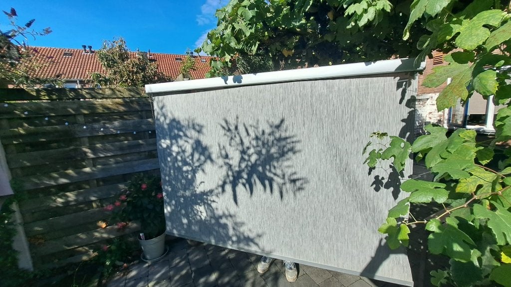 Sunway Rolgordijn op maat - Grijs gemêleerd (206x150cm), Ophalen, Inclusief montageonderdelen, Overige merken, Zo goed als nieuw