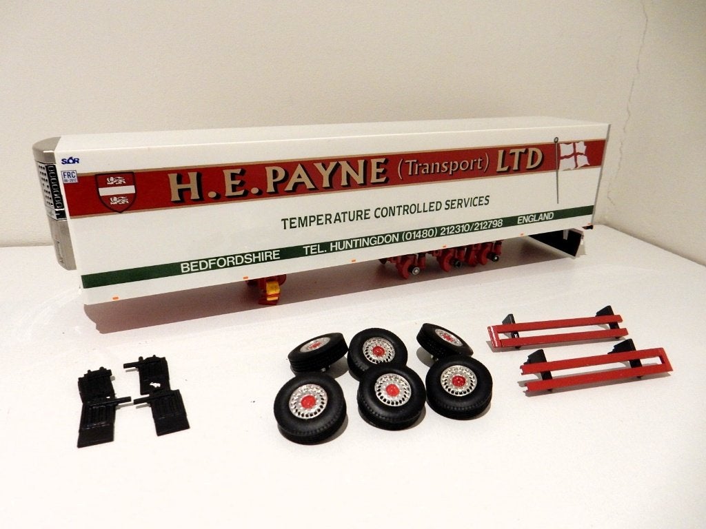 Tekno 3-assige koeloplegger onderdelen H.E. Payne 1/50, Hobby en Vrije tijd, Modelauto's | 1:50, Ophalen of Verzenden, Gebruikt