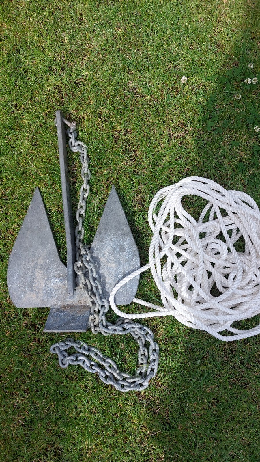 Anker met ketting en lijn 8kg, Ophalen, Gebruikt, Overige typen