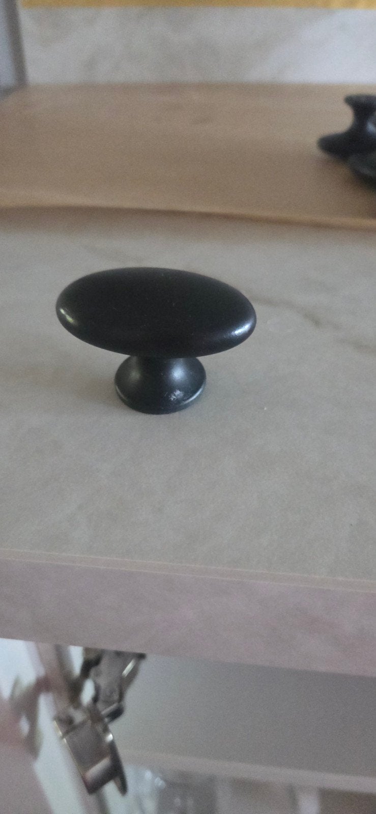 9 zwarte kast grepen, Zo goed als nieuw, Minder dan 100 cm, 25 tot 50 cm, 50 tot 100 cm