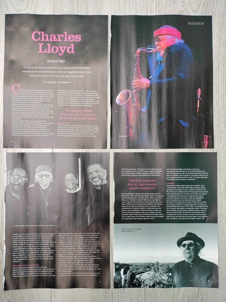 Tijdschrift artikel Charles Lloyd Jazzism magazine 2024, Verzenden, Zo goed als nieuw, Boek, Tijdschrift of Artikel