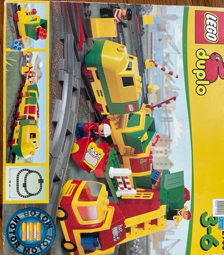Lego Duplo 2933 Motor Trein Set 2001, Lego, Ophalen of Verzenden, Zo goed als nieuw, Compleet