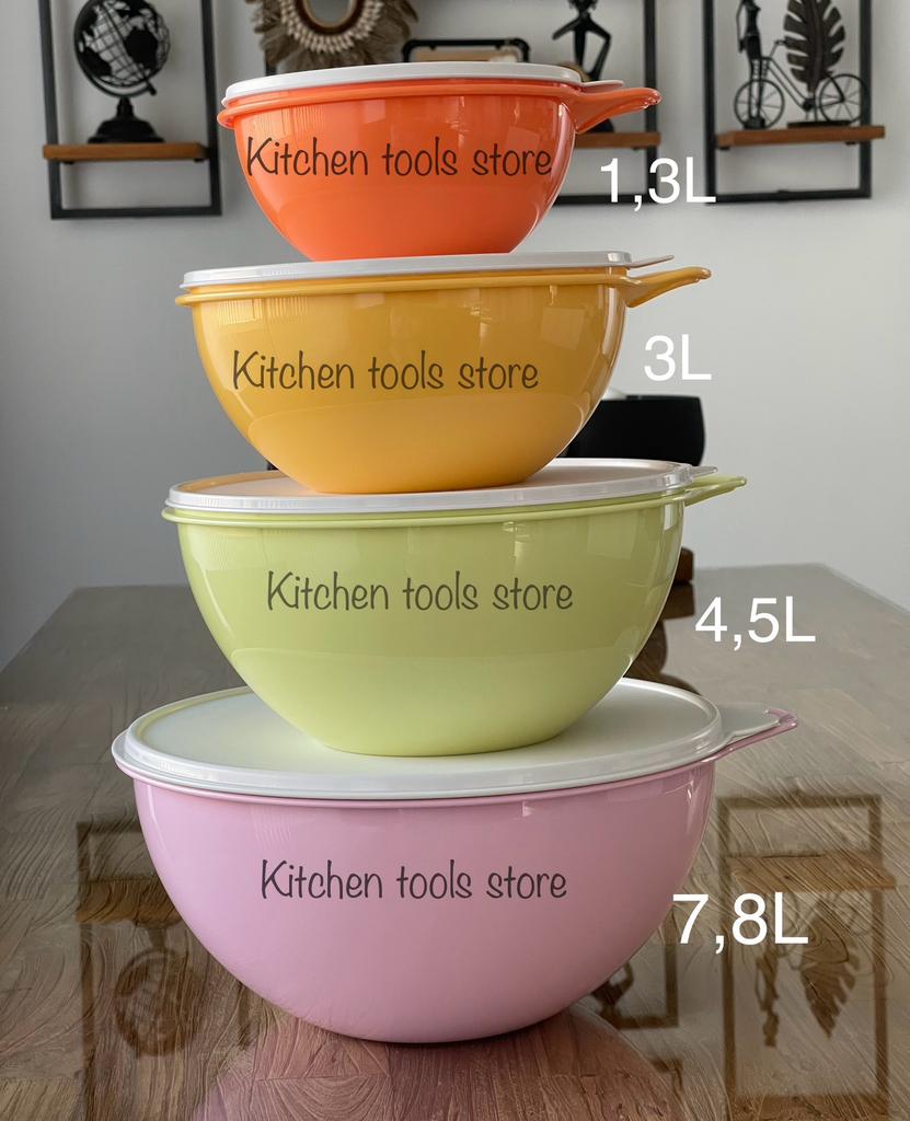 Tupperware wonderkommen set beslag mixkom superkom schudkom, Ophalen of Verzenden, Zo goed als nieuw, Overige typen