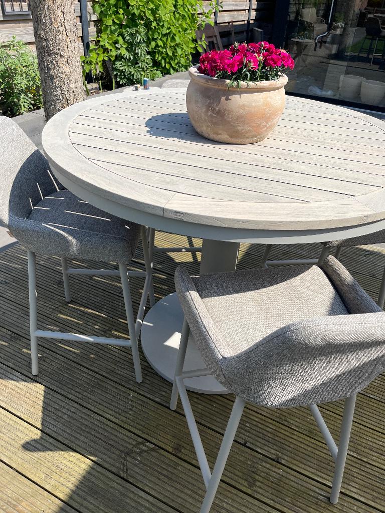 Life outdoor barset, Ophalen, 4 zitplaatsen, Aluminium, Zo goed als nieuw