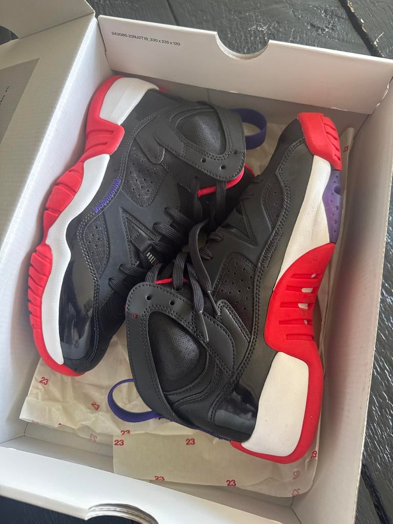 Nike Jordan Two Trey Zwart Rood Paars Sneakers, Ophalen of Verzenden, Nieuw, Zwart, Sneakers of Gympen