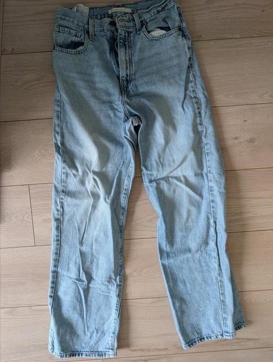 Levi's high waisted straight - maat 27x32, Ophalen, Blauw, Zo goed als nieuw, W27 (confectie 34) of kleiner