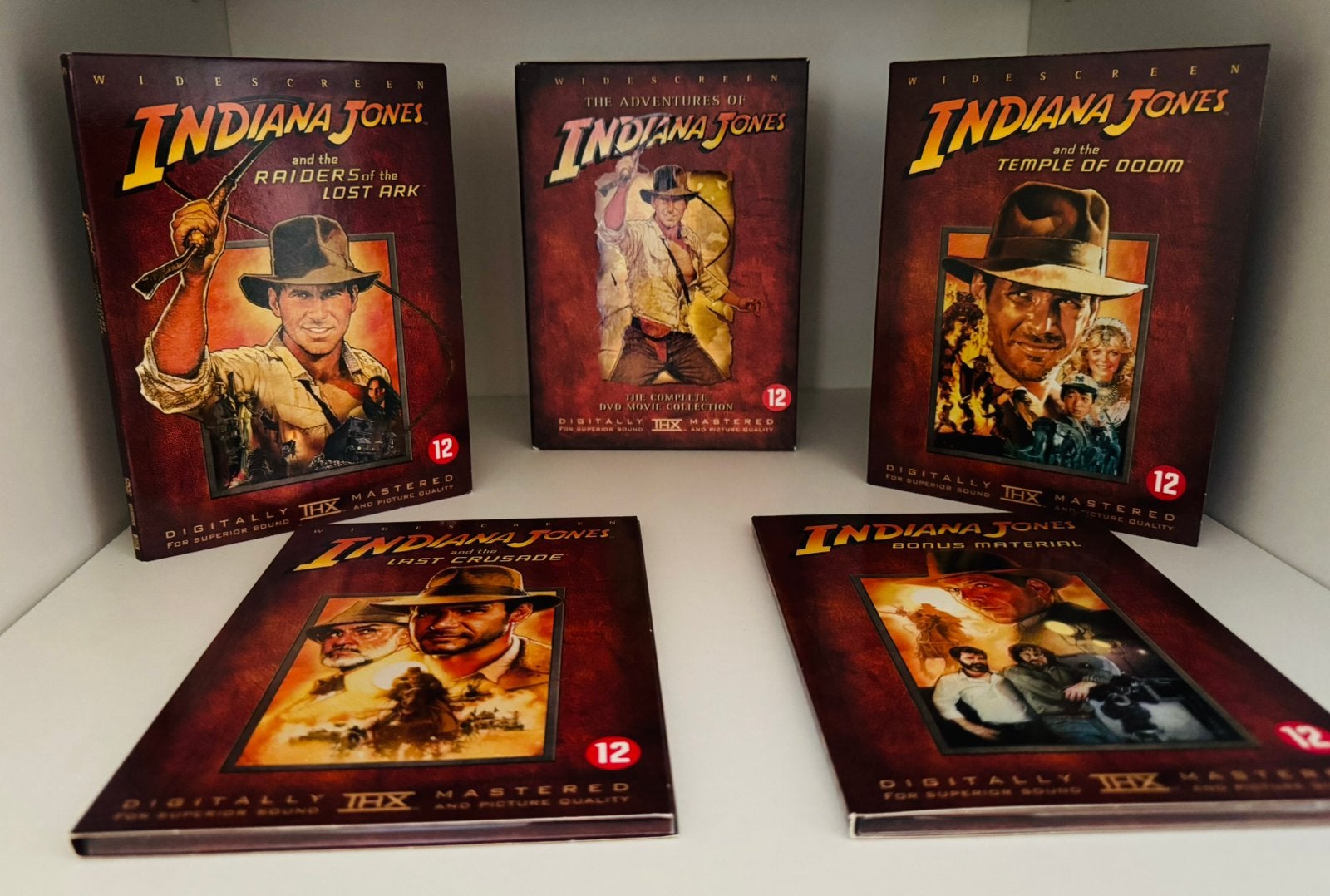 Indiana jones de complete dvd box in top staat, Vanaf 12 jaar, Ophalen of Verzenden, Zo goed als nieuw, Stand-up of Theatershow