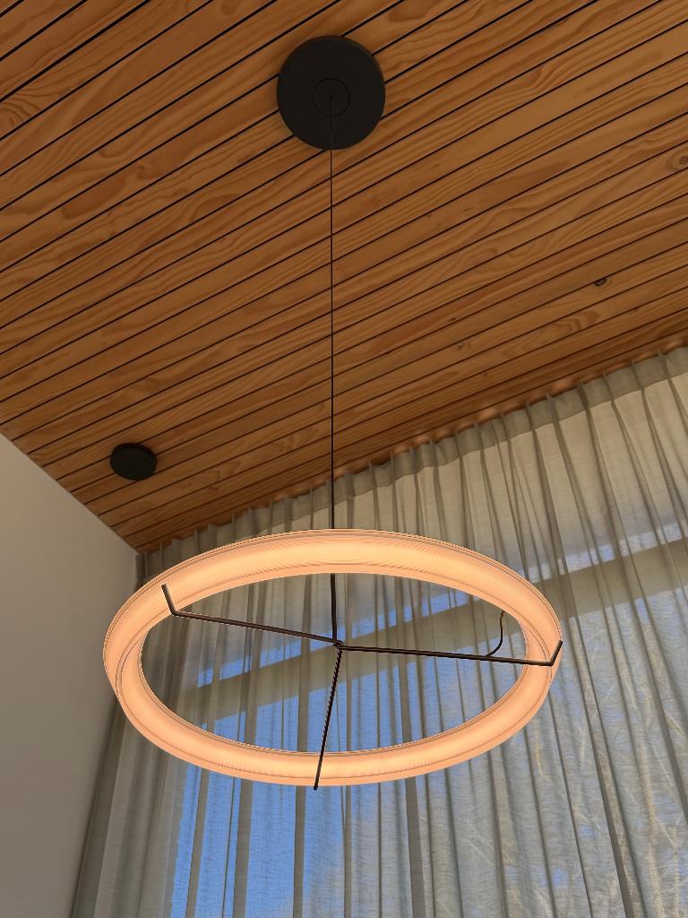 Vibia Halo Jewel Hanglamp zwart 3 stuks, Huis en Inrichting, Ophalen, Kunststof, Gebruikt, 75 cm of meer