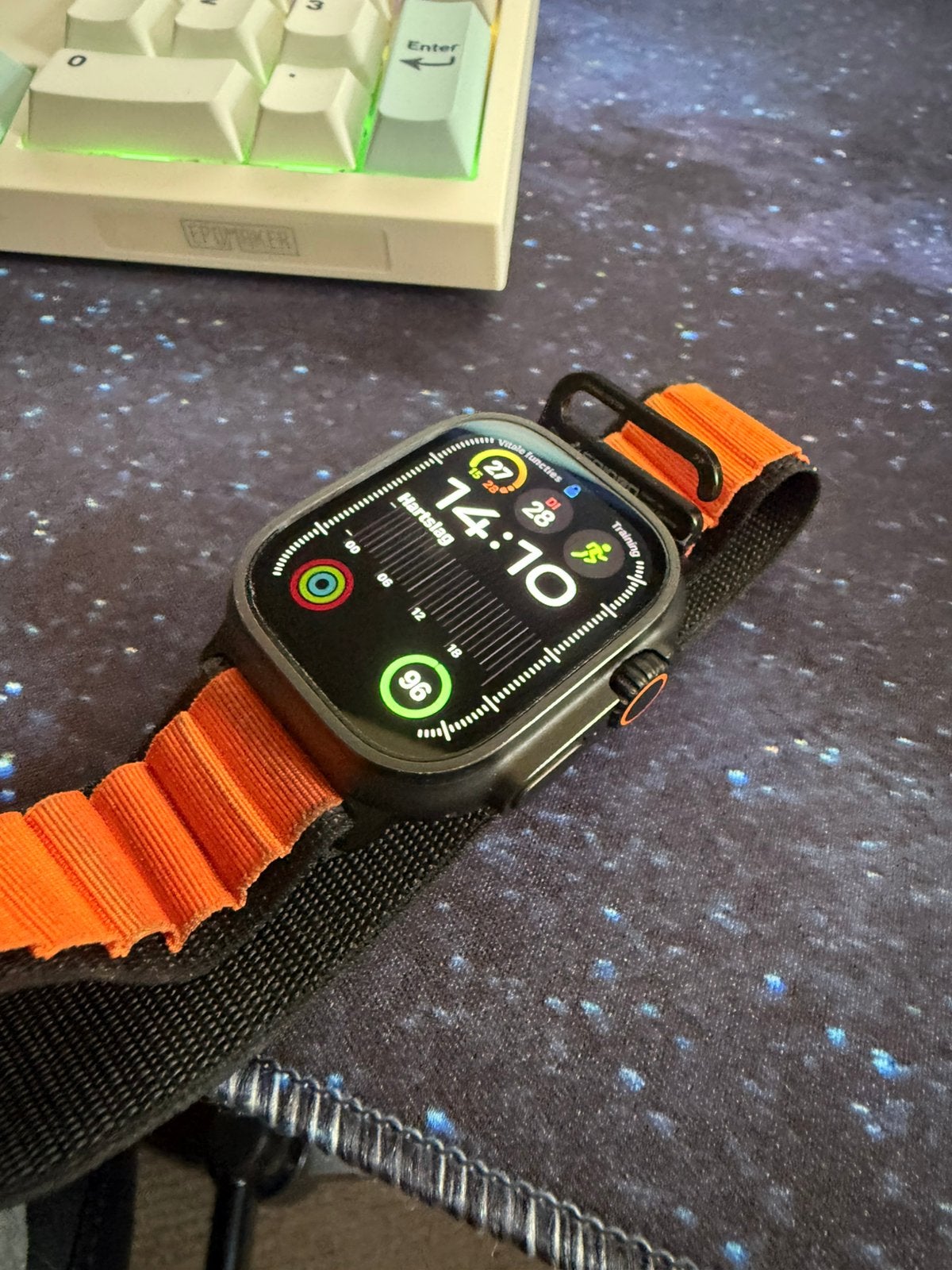 apple watch ultra 2 zwart, met apple care, Ophalen, Zwart, IOS, Zo goed als nieuw