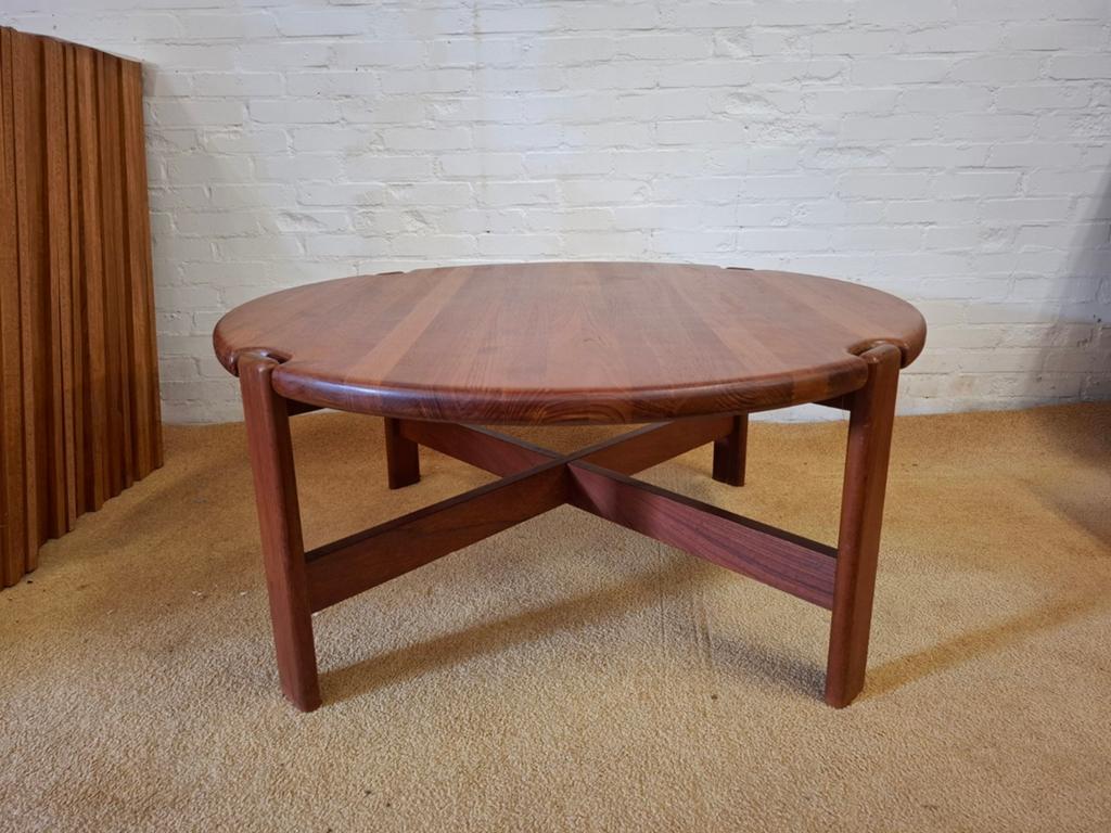 Vintage teak salontafel coffeetable Niels Bach tafel design, Huis en Inrichting, Tafels | Salontafels, Zo goed als nieuw, Minder dan 50 cm
