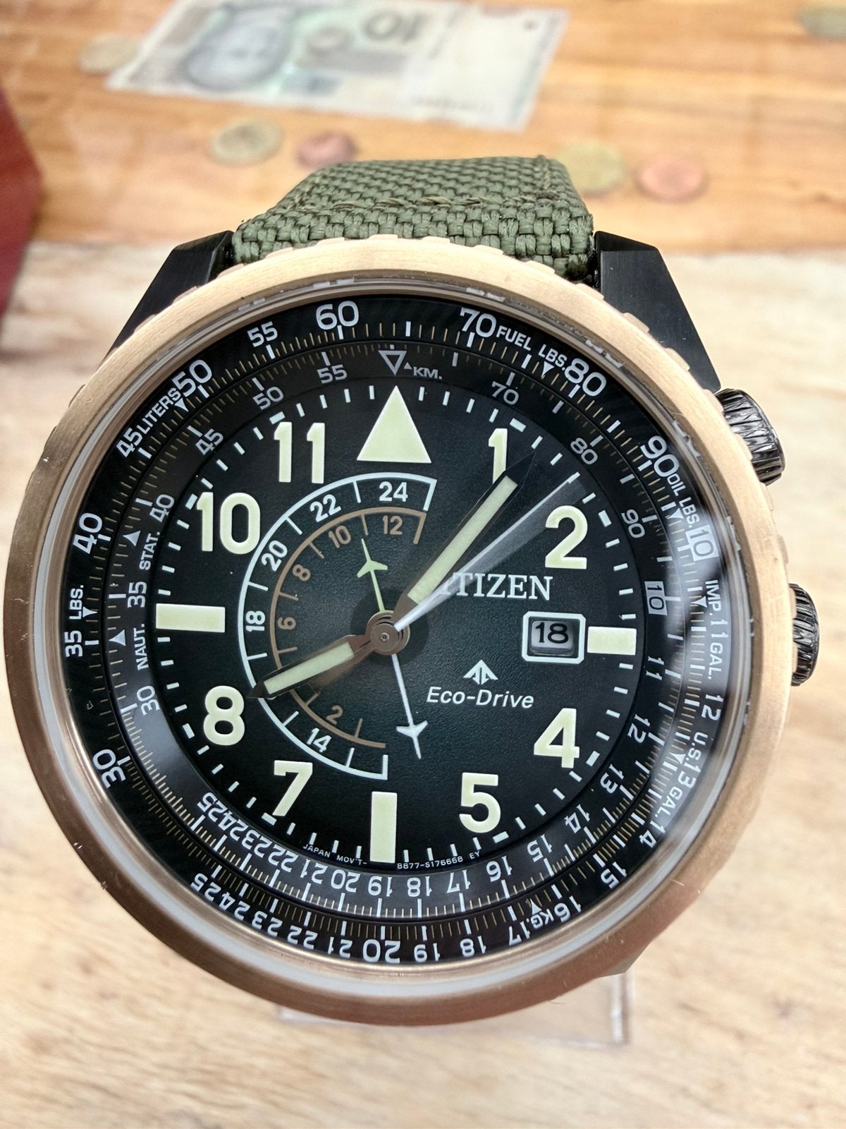 Nieuwe ongedragen Citizen Eco drive te koop., IOS, Nieuw, Ophalen of Verzenden, Waterdicht