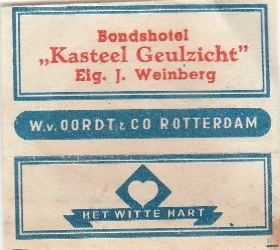 Bonds hotel kasteel Geulzicht - J Weinberg  Geulhem bij Berg, Ophalen of Verzenden