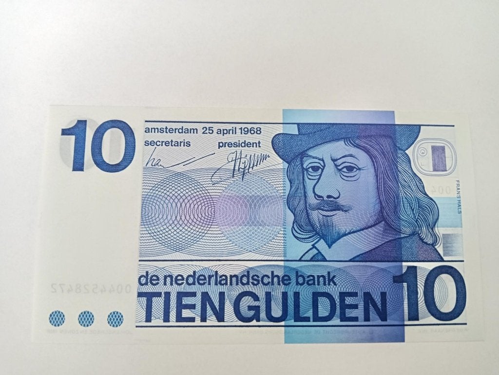 UNC Biljet 10 Gulden 1968 Frans Hals dubbele ovaal, Postzegels en Munten, Bankbiljetten | Nederland, Ophalen of Verzenden, 10 gulden