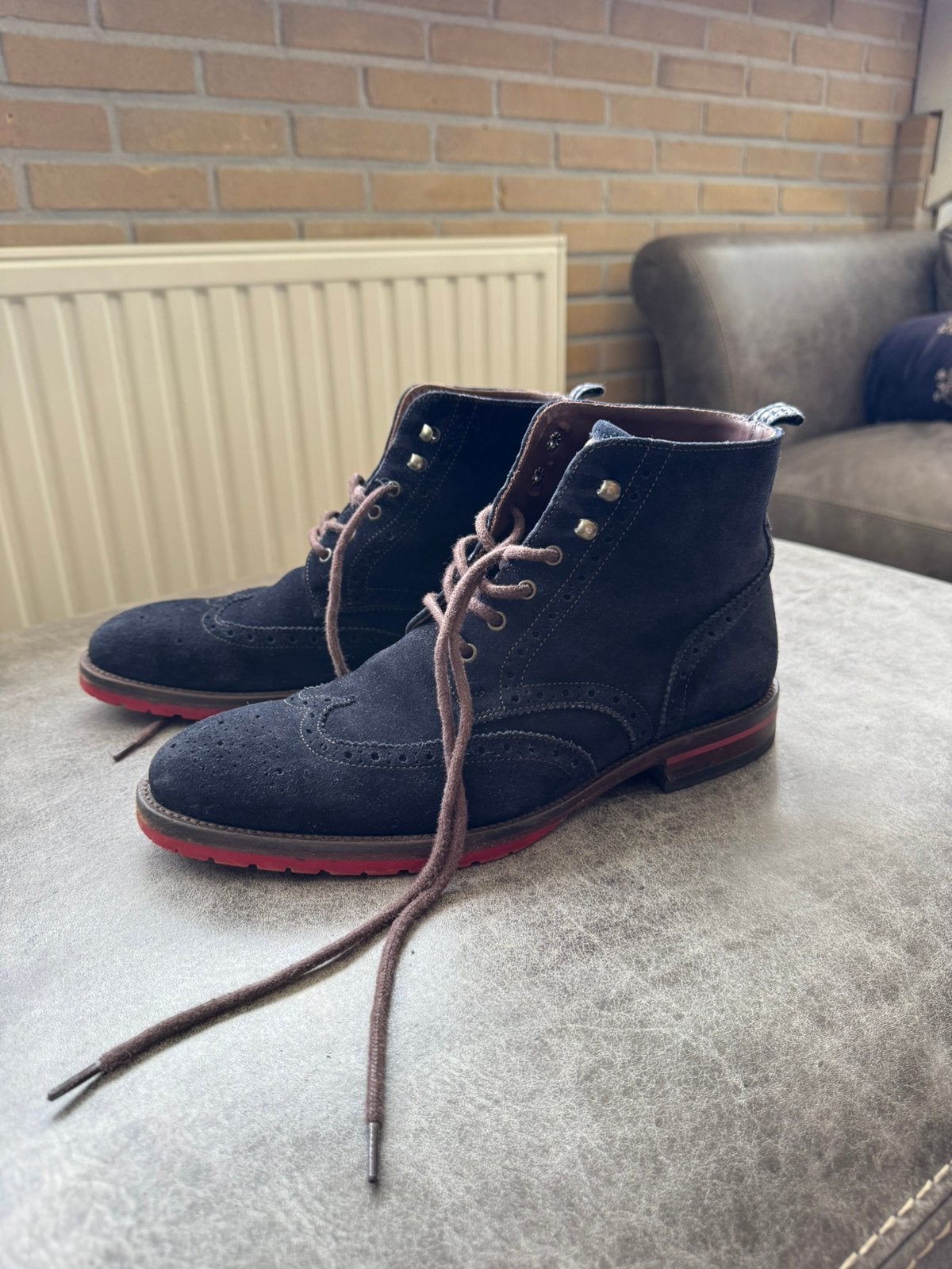 Floris van Bommel maat 39, Blauw, Ophalen of Verzenden, Zo goed als nieuw, Veterschoenen