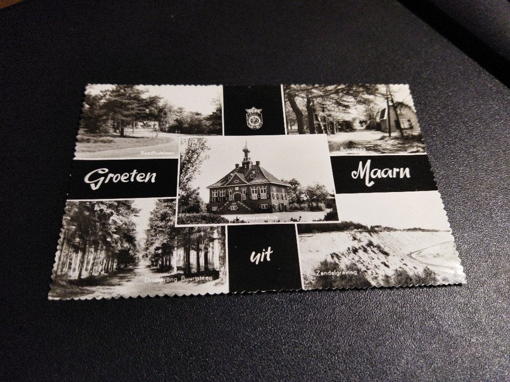 Ansichtkaart Maarn, Verzamelen, Ophalen of Verzenden, 1940 tot 1960, Gelopen, Utrecht