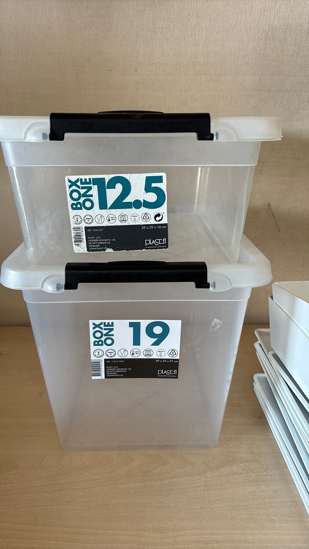 Opberg boxen, Ophalen of Verzenden, Gebruikt, Knutselwerk