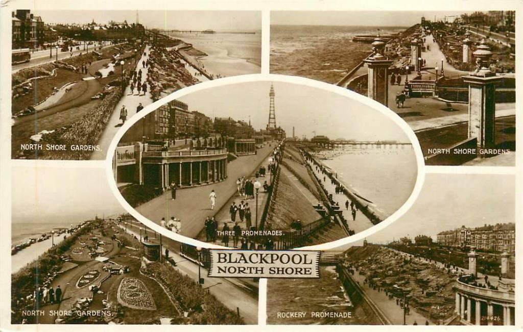381-350-017 Blackpool North Shore, Verzenden, Voor 1920, Engeland