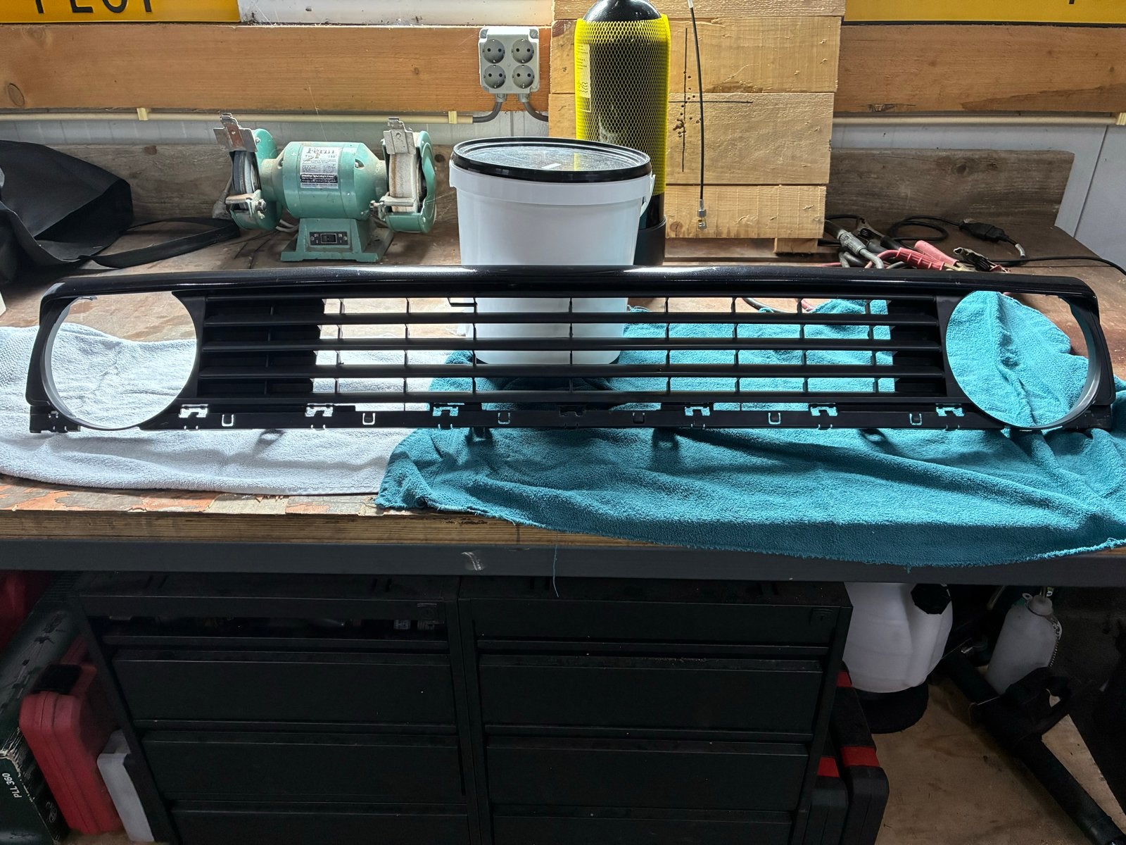 Embleemloze Grill voor Golf 2 - Zwart, Ophalen, Gebruikt, Voor, Volkswagen