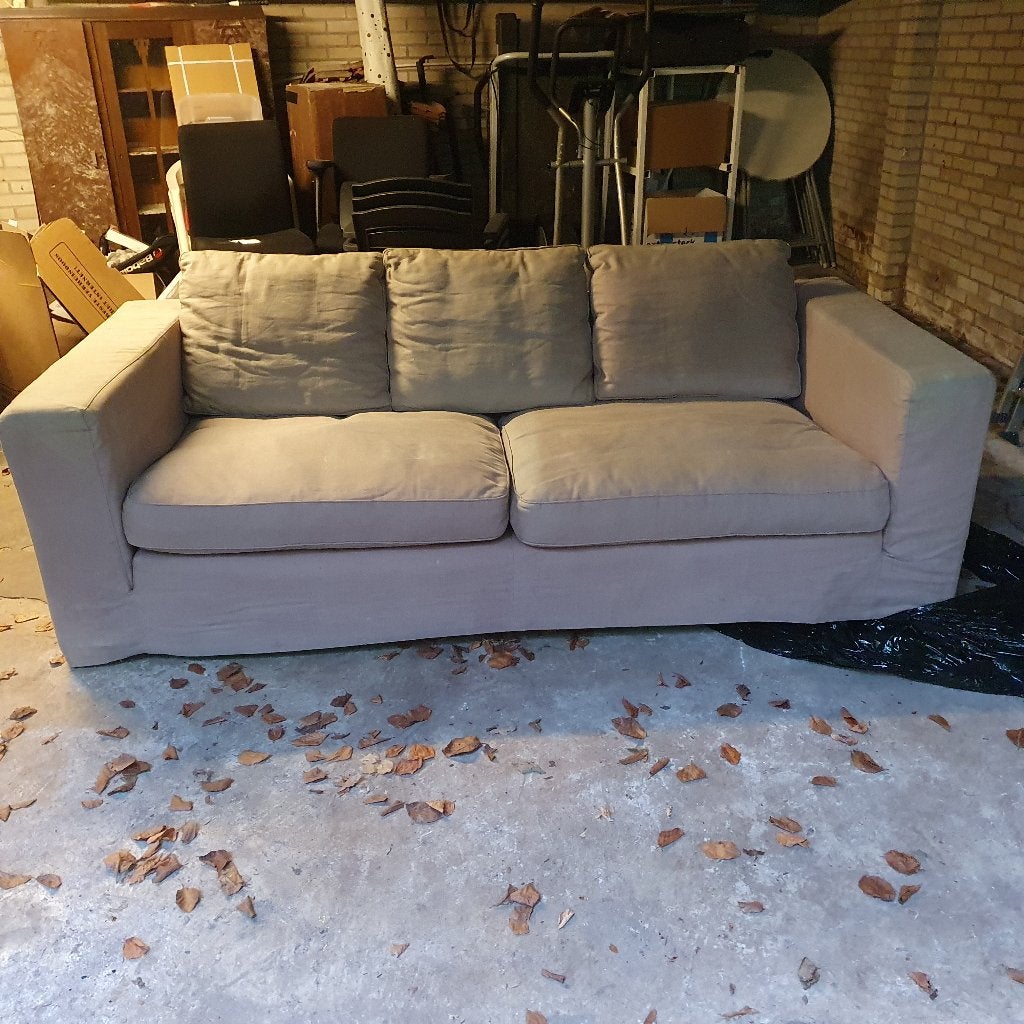 Comfortabele beige bank, 180 cm breed, hoge kwaliteit, Huis en Inrichting, Banken | Bankstellen, Ophalen, Modern, Comfortabel
