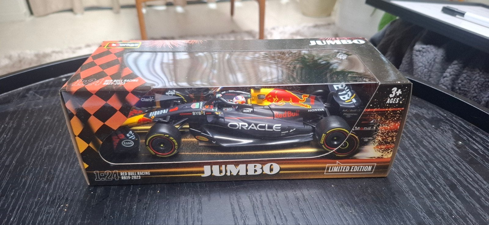 JUMBO Max Verstappen Red Bull Racing RB19 2023 1:24 Jumbo Li, Ophalen of Verzenden, Nieuw, Auto, Overige merken