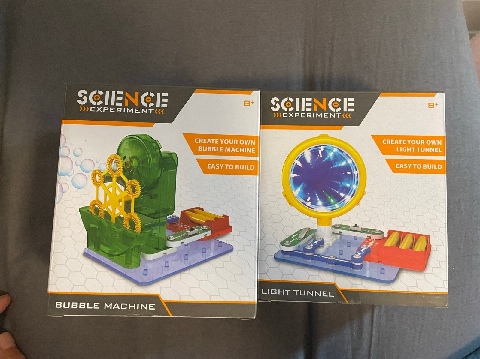 Science Experiment: Bellenblaasmachine & Lichttunnel (2-pack, Ophalen of Verzenden, Nieuw, Bouwen, Met licht