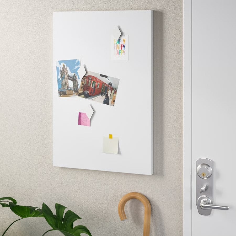 2x IKEA Svensås Magneetbord Wit 40x60 cm, Ophalen of Verzenden, Zo goed als nieuw, Magneetbord