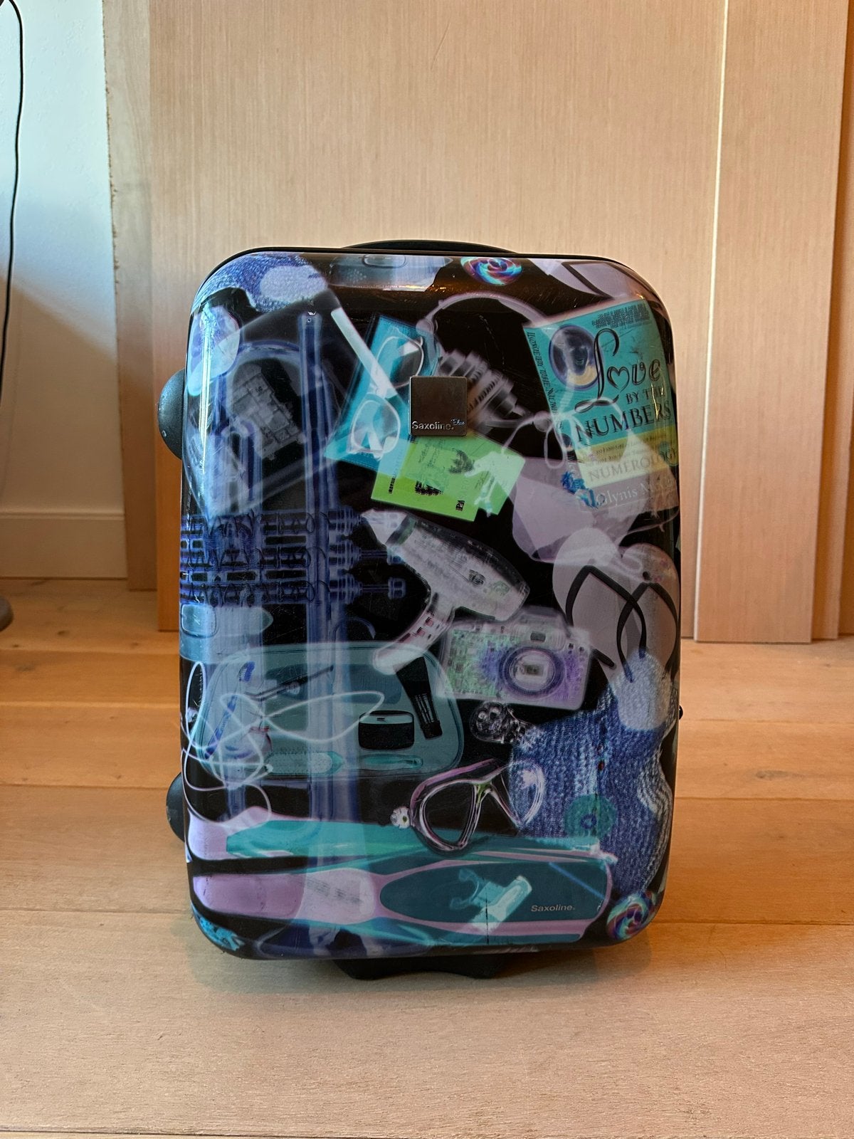 Saxoline Blue handbagage koffer met wieltjes, Ophalen, 40 tot 60 cm, Zo goed als nieuw, 55 tot 75 cm