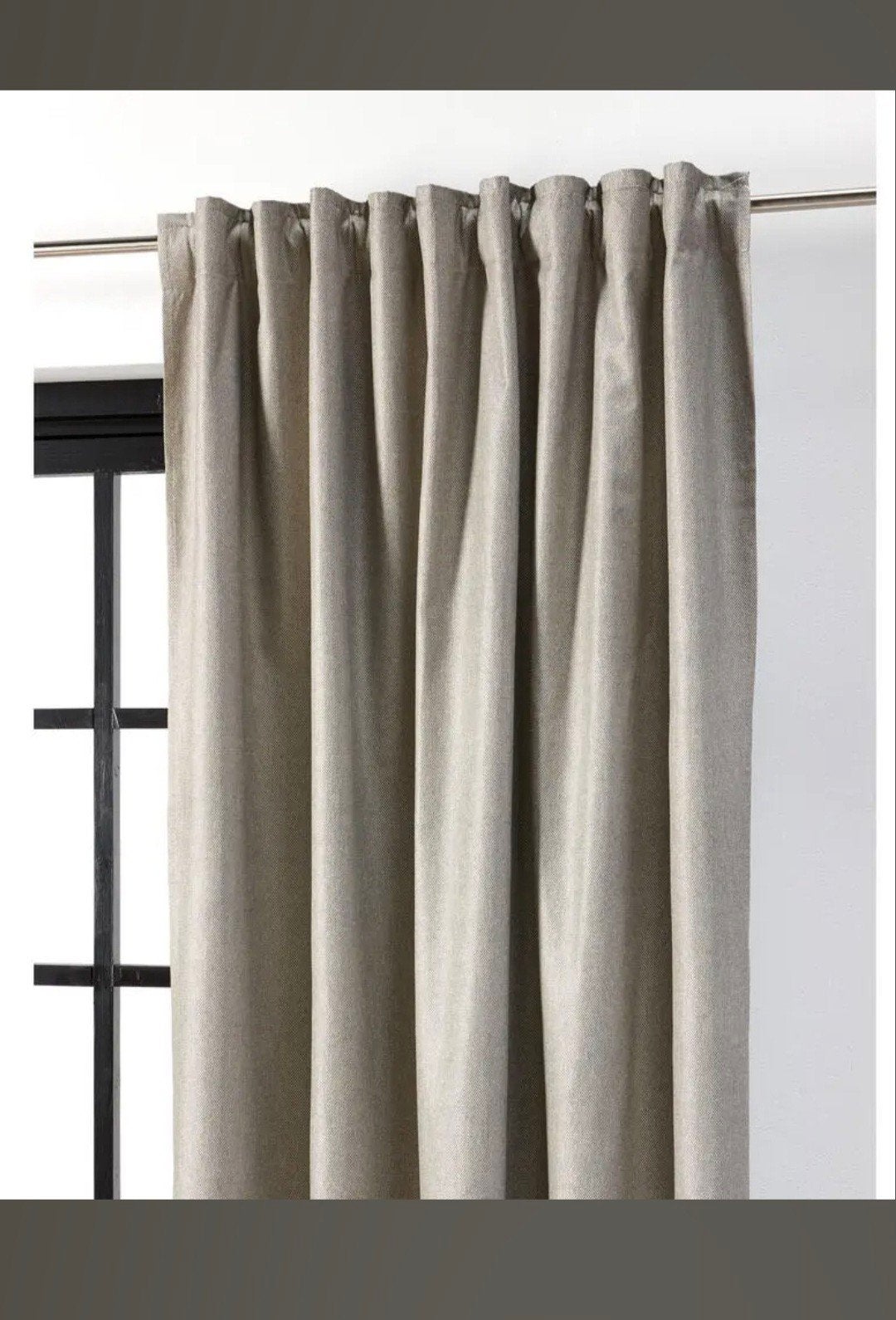 3 stuks Kant en Klaar Gordijn Marike Zand, Ophalen, Kwantum, Beige, Gordijn