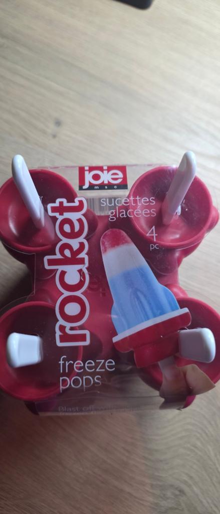 Joie Rocket Ijsvormpjes - Set van 4, Overige typen, Kunststof, Nieuw, Ophalen of Verzenden
