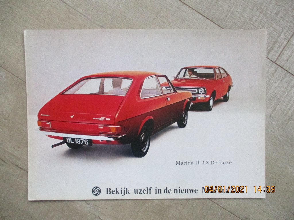 Morris Marina folders 1979 -- 4 x Verschillend -- SALE  !!, Ophalen of Verzenden, Zo goed als nieuw, Overige merken