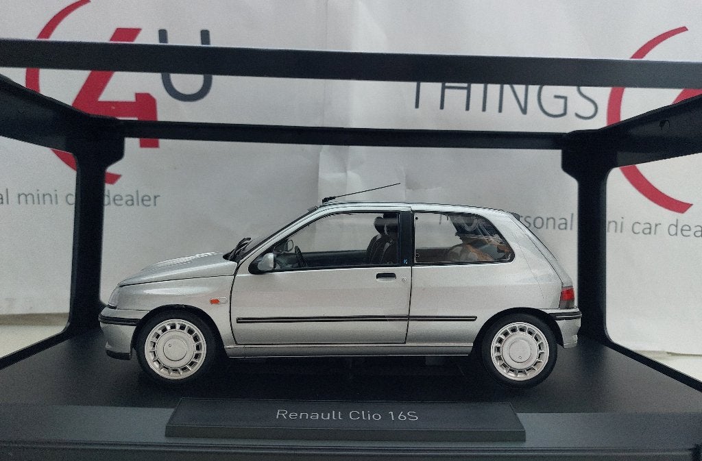 Norev 1:18 Renault Clio 16s 1992 Iceberg Grey nieuw, Ophalen of Verzenden, Nieuw, Auto, Norev